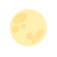 Full moon icon. Isolated. Vector. Illustration. Ready to use. Easy to customize.