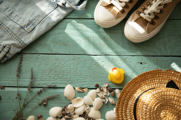 seashells on the sand