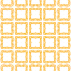 Mosaic seamless pattern. Yellow symmetrical