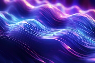 Obraz premium abstract futuristic background with gold PINK blue glowing neon moving high speed wave lines and bokeh lights. Data transfer concept Fantastic wallpaper