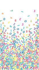 Falling letters of English language. Colorful sketch flying words of Latin alphabet. Exceptional back to school banner.