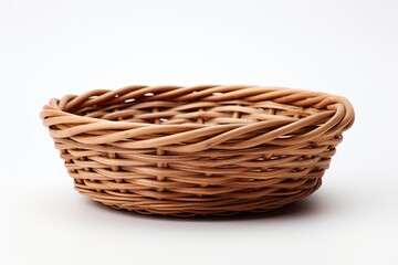 Fototapeta premium Empty basket isolated on white background