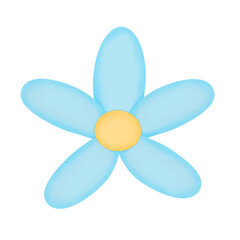 blue flower fan