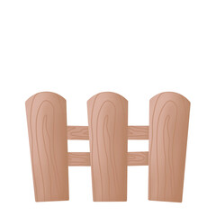 wooden fence isolated