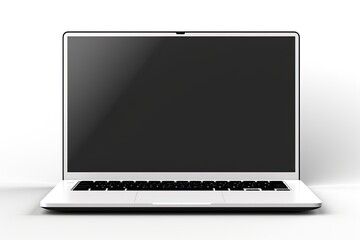 Fototapeta premium Laptop isolate blank screen display mockup