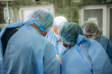 A view from the operation room during a birth.