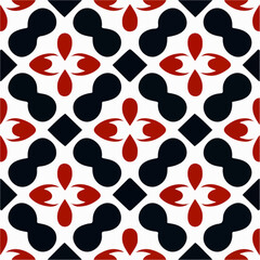 Captivating black and red heart pattern on a white background, evoking a peppermint motif and the intricate beauty of a Sierpinski gasket fractal, but with a hint of a cognitive hazard.