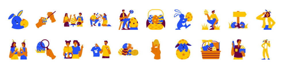 Easter day vector illustration