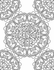 Positive Affirmation Coloring sheet, Mandala Coloring Pages for Self-care for Kids and Adults