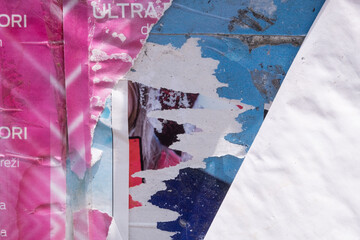 Torn and ripped street poster background