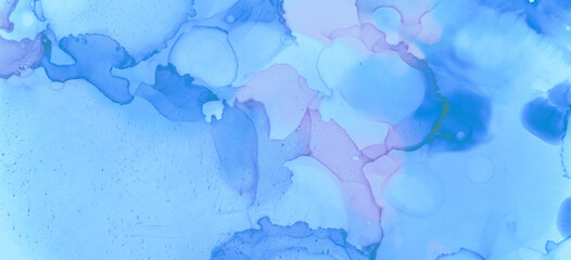 Blue Pastel Flow Liquid. Contemporary Wave
