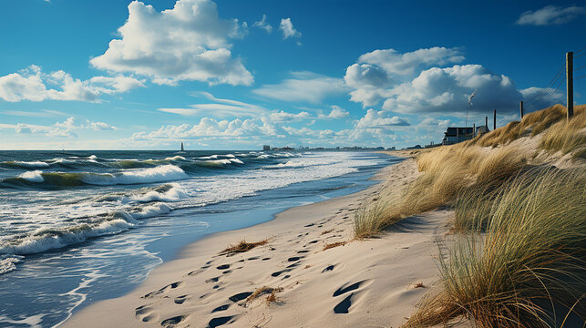 Dune beach at the North Sea coast, Sylt, Schleswig-Holstein, Germany