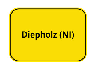 Ortseingangsschild Diepholz NI