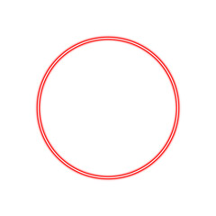 text frame neon light circle cute colorful