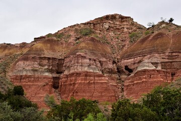 Picturesque view of Palo Duro Canyon State Park in Texas, USA