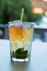 Mojito en el Café Inglés de Silves, Algarve