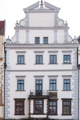 Fototapeta na wymiar Outdoor Exterior Architecture in Prague, Czech. Old Town Square.