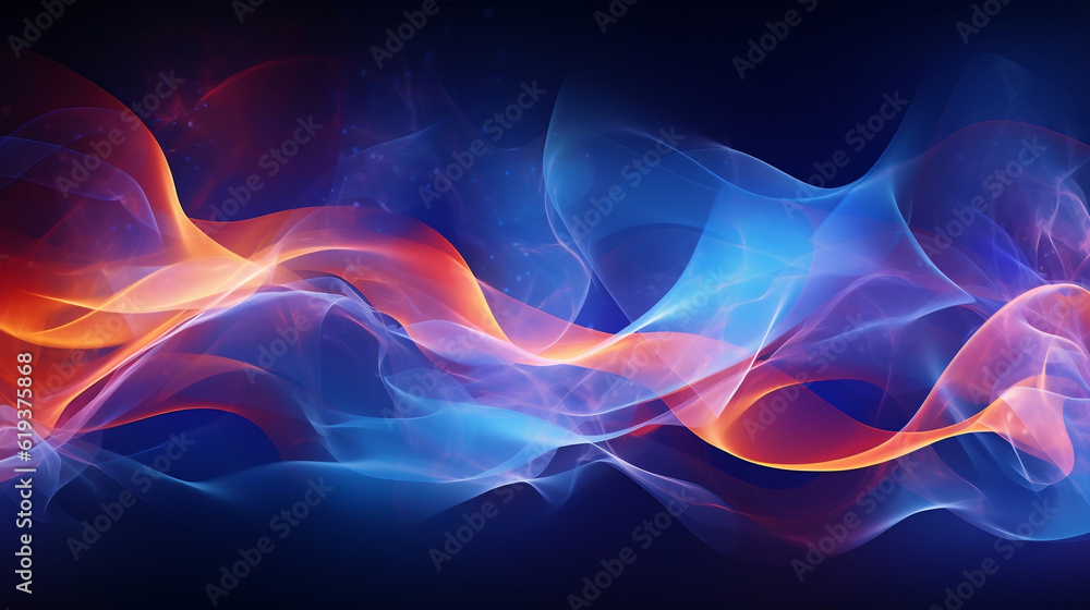 Wall mural Energy Flow Background, Generative Ai