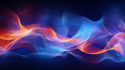 Obraz premium Energy Flow Background, Generative Ai