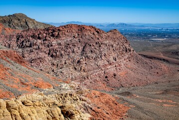 Beautiful desert landscape featuring vibrant orange-hued rocks.