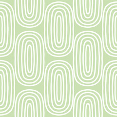 Simple and elegant seamless pattern with Zen Lines. Abstract seamless texture in retro style. Hand drawn ink lines background. Simple geometry