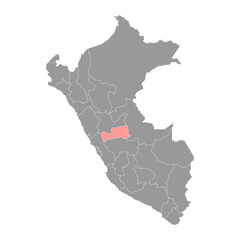 Obraz premium Pasco map, region in Peru. Vector Illustration.