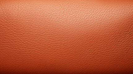 Fototapeta premium Orange brown leatherette fabric texture. Generative AI image.