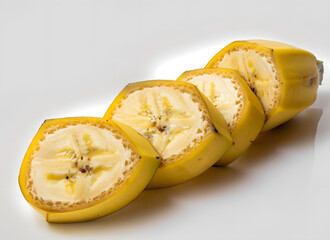 Bananenb&uuml;ndel auf neutralem Hintergrund &ndash; Symbol f&uuml;r gesunde Ern&auml;hrung