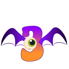 Hallooween eyeball Alphabet