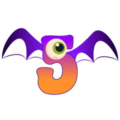 Hallooween eyeball Alphabet