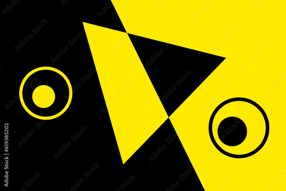 Poster minimal geometric design template. minimalistic shapes.