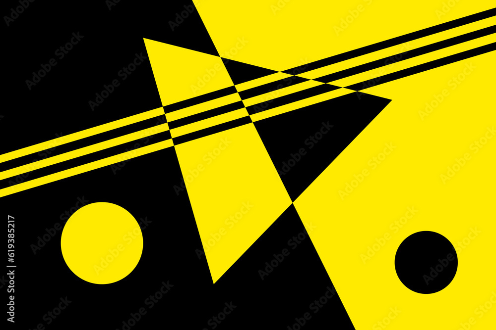 Poster minimal geometric design template. minimalistic shapes.