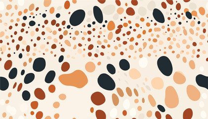 Artistic abstract dynamic dots pattern. Trendy minimal vector template for design.