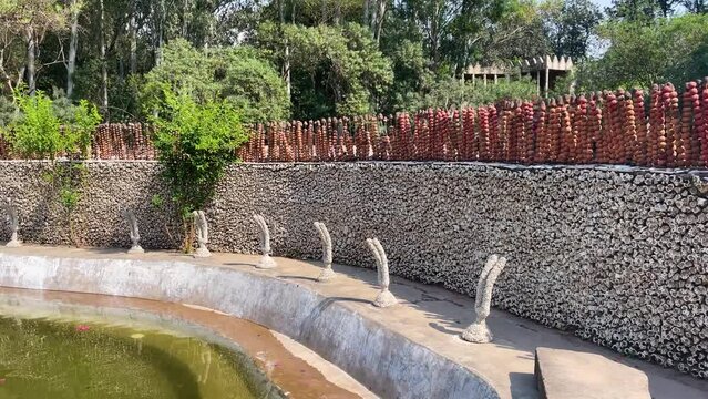 The Rock Garden is a sculpture garden located in Chandigarh, India. It is also known as Nek Chand's Rock Garden