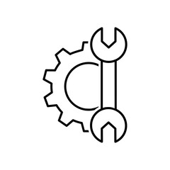 Сustomisation vector icon. customize illustration sign. mechanical symbol. settings logo. Option mark.	