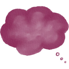 Green speech bubble watercolor Clipart paper texture