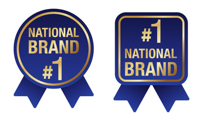 National Brand number 1 stamp for best seller