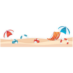 isolate summer seashore and beach elements png