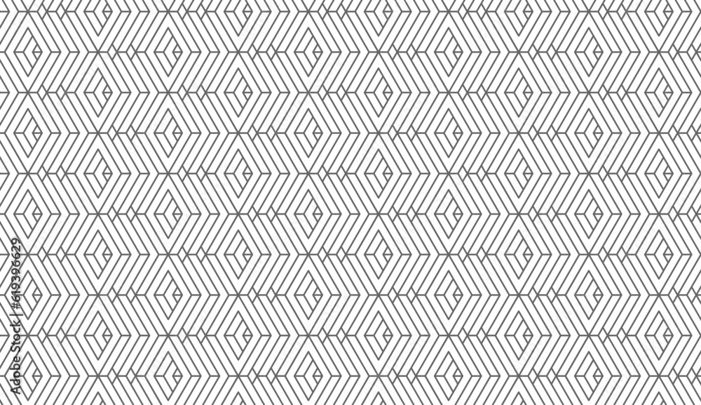 Wall mural Geometric pattern seamless. Trendy design vector background for web backdrop or paper print.