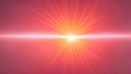 Fototapeta premium Abstract red background with light rays and copy space. 