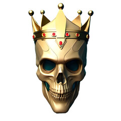 Aesthetic skull with a crown