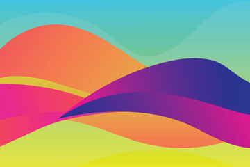 abstract background with rainbow