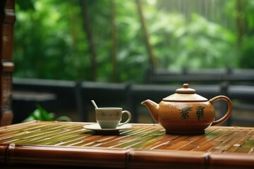 Chinese traditional tea culture scene