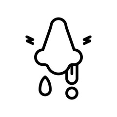 Runny nose icon