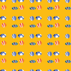 Pattern on a marine theme with rocks, ornament.