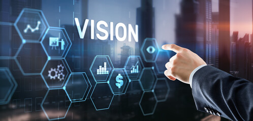Vision Direction Future Business Inspiration Motivation Concept