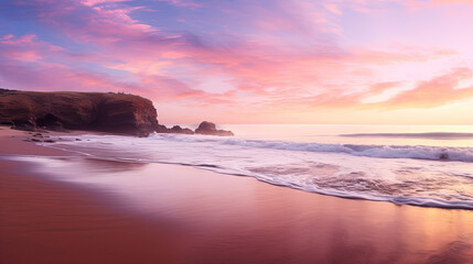 Obraz premium Cinematic Beachscapes and the Allure of Coastal Wonder