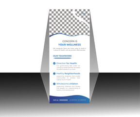 Roll up banner design template, vertical, abstract background, pull up design, modern x-banner, rectangle size.
