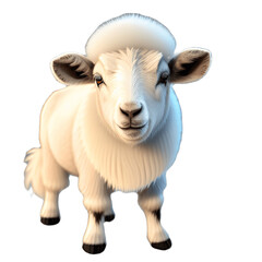 Naklejka premium sheep isolated on white background