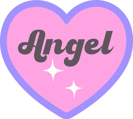 Angel Heart Sticker